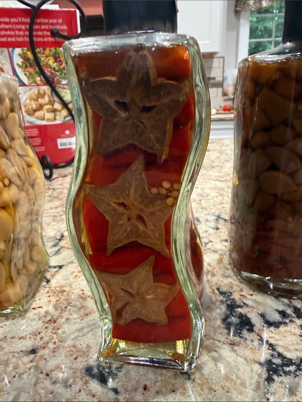 Trio of Decorative Infused Glass Bottles - Picture 5 of 6